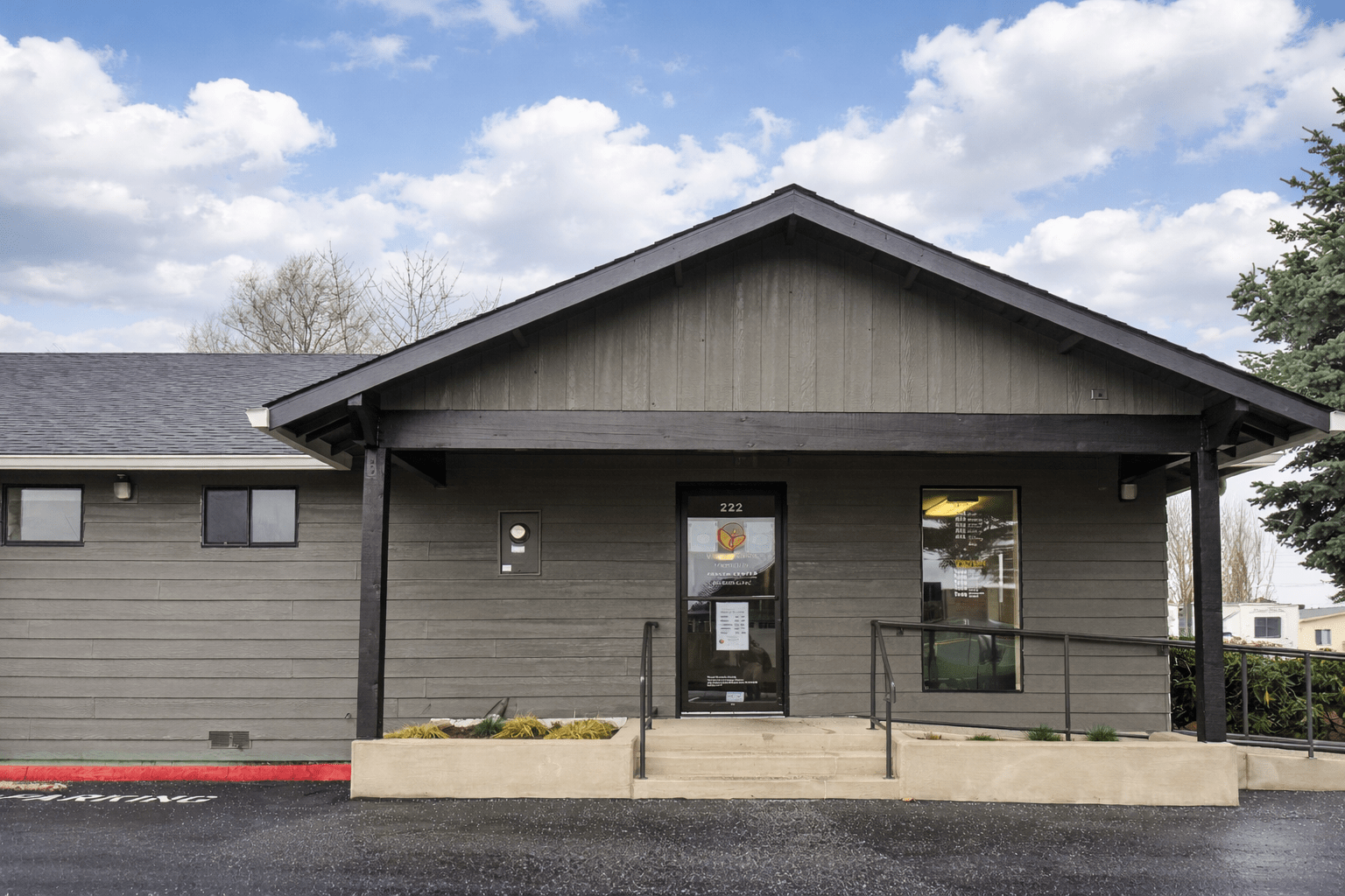 a building with virginia garcia logo on the entrance